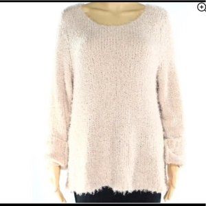 Maggie McNaughton Cream Sparkle Eyelash Sweater